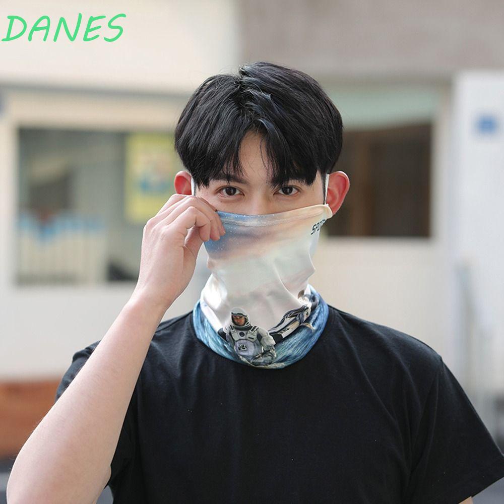 DANES Khẩu Trang Lụa Lạnh Che Phủ Toàn Diện Che Mặt Và Cổ Chống Nắng Dùng Khi Lái Xe Mô Tô Ngoài Trời Dành Cho Bạn Nữ