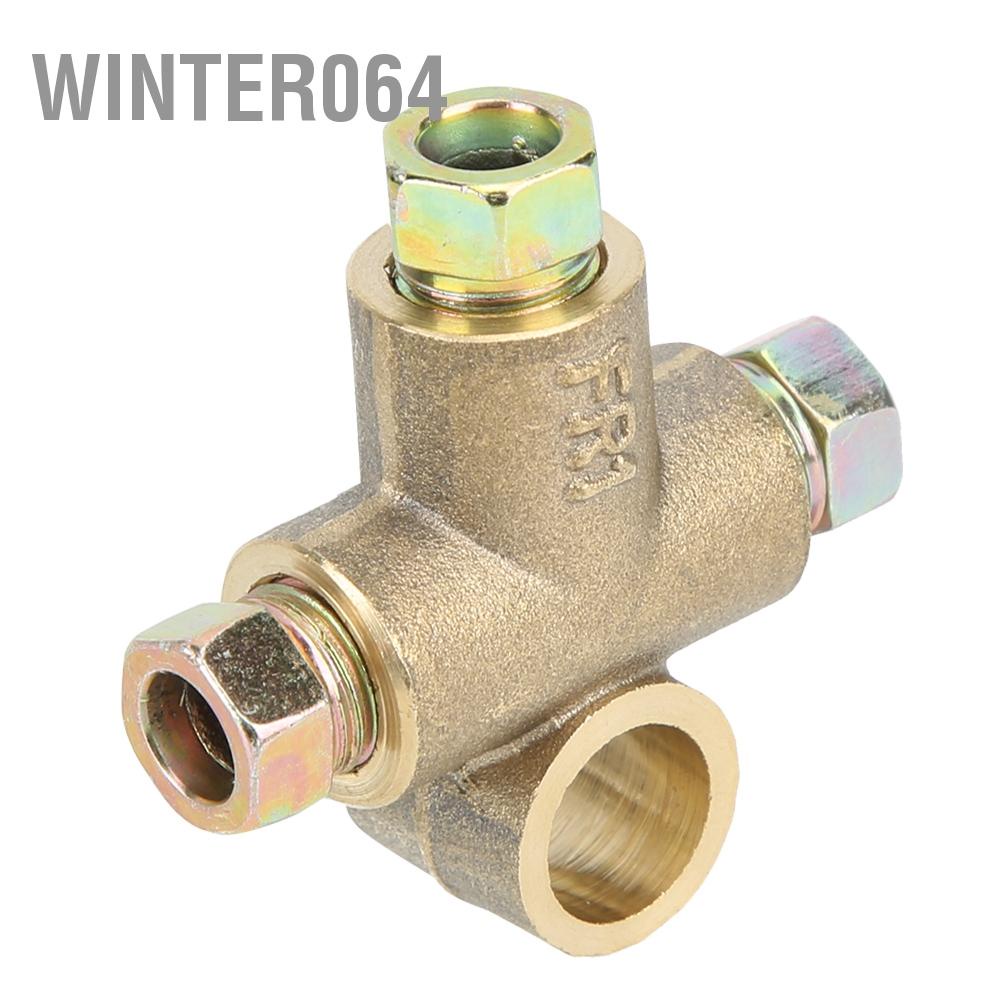 Winter064 Tee phanh 3 chiều hình chữ T với đai ốc nam Short Union M10 3/16in Ống 10 mm