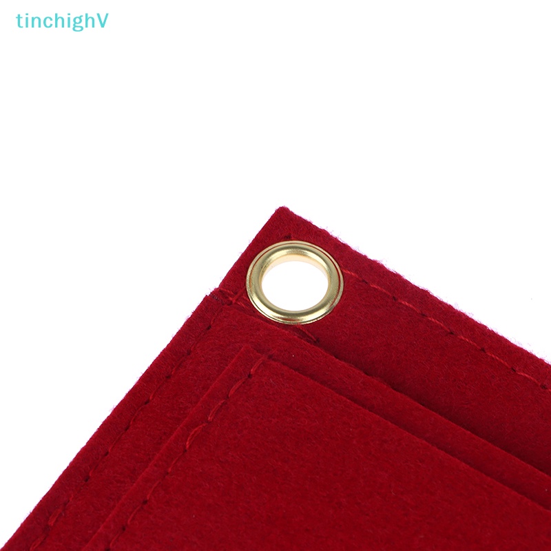 [TinchighV] 1 Túi Đeo Chéo Đựng Thẻ Bằng Vải Nỉ Bên Trong Phong Cách Retro