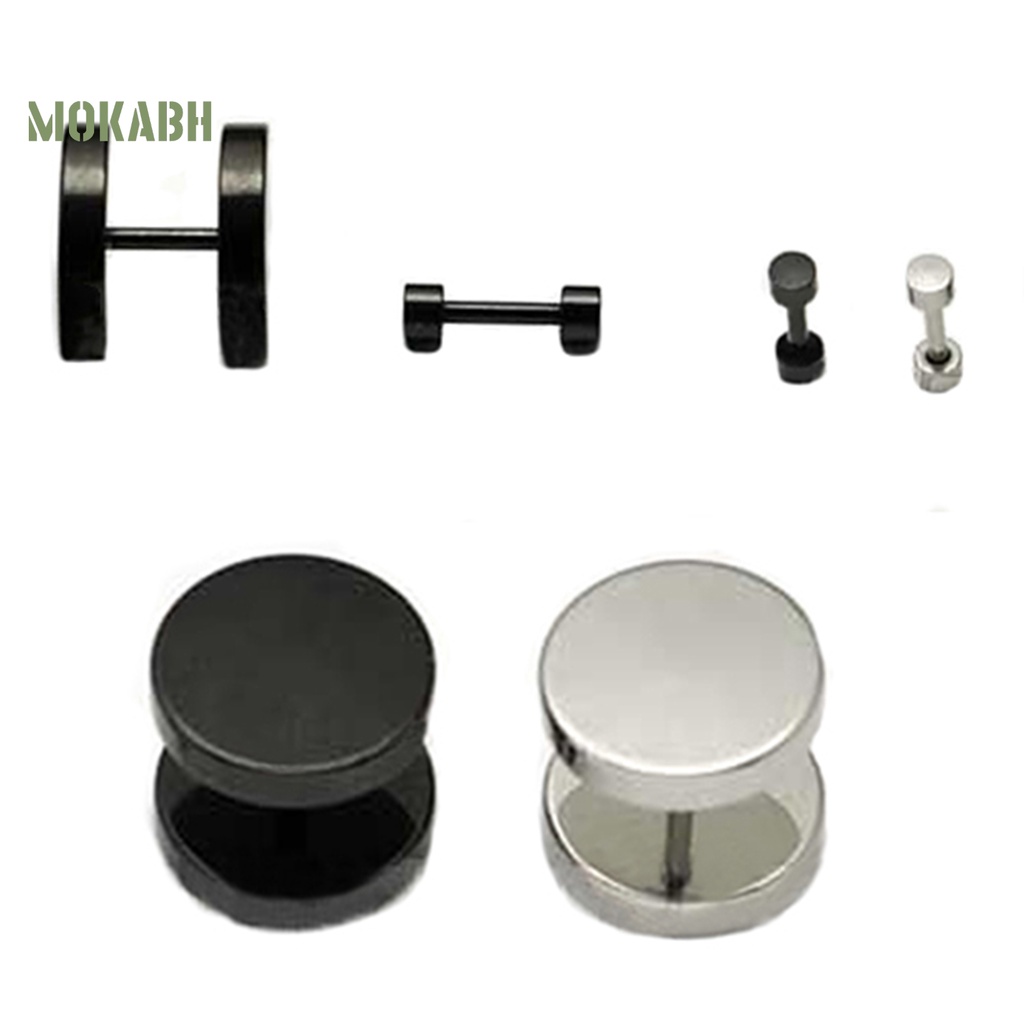 [Mok Abh] Bông Tai Chống Rỉ Sét Phong Cách Punk Gothic Tinh Tế Cho Nam Dự Tiệc