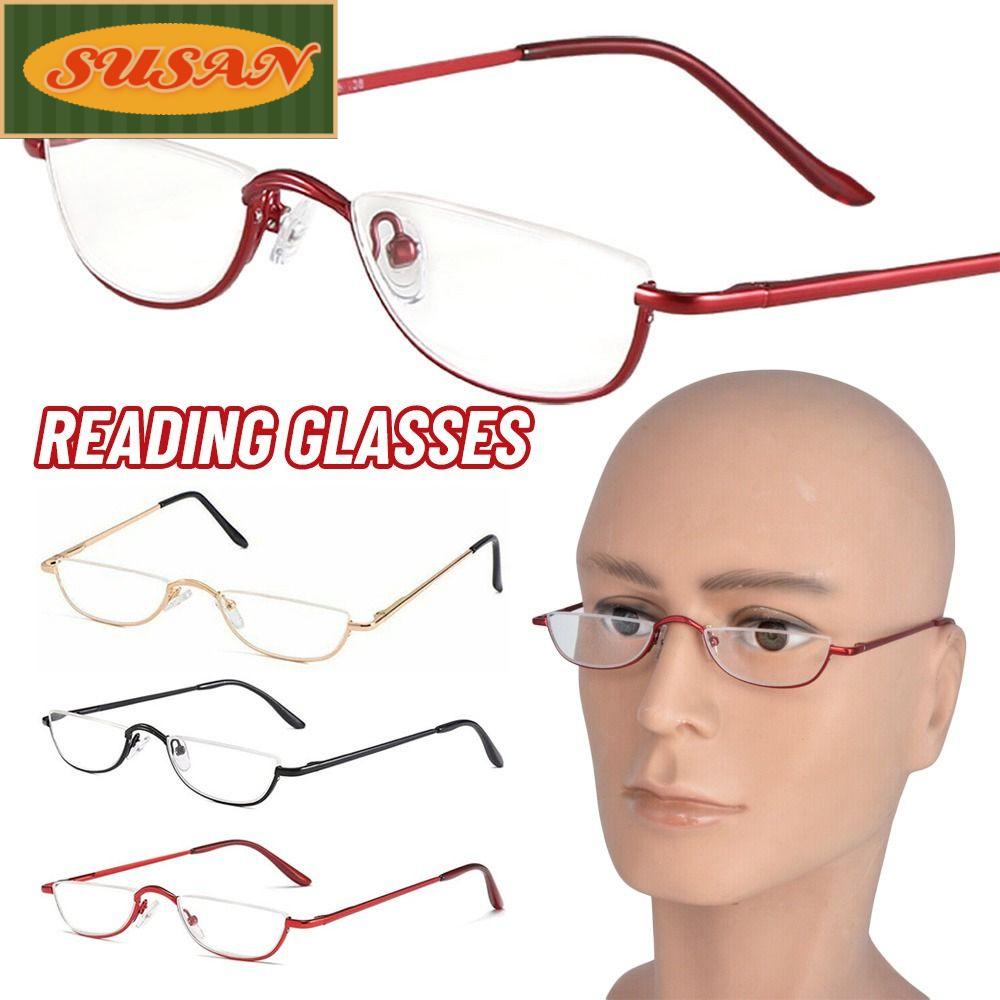 SUSANS Kính Đọc Sách Nửa Gọng Nhựa Siêu Nhẹ Linh Hoạt
