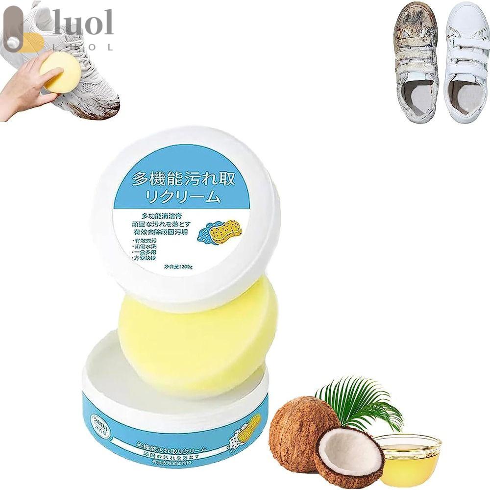 LUOL Kem Làm Sạch Giày Da Màu Trắng Tiện Dụng