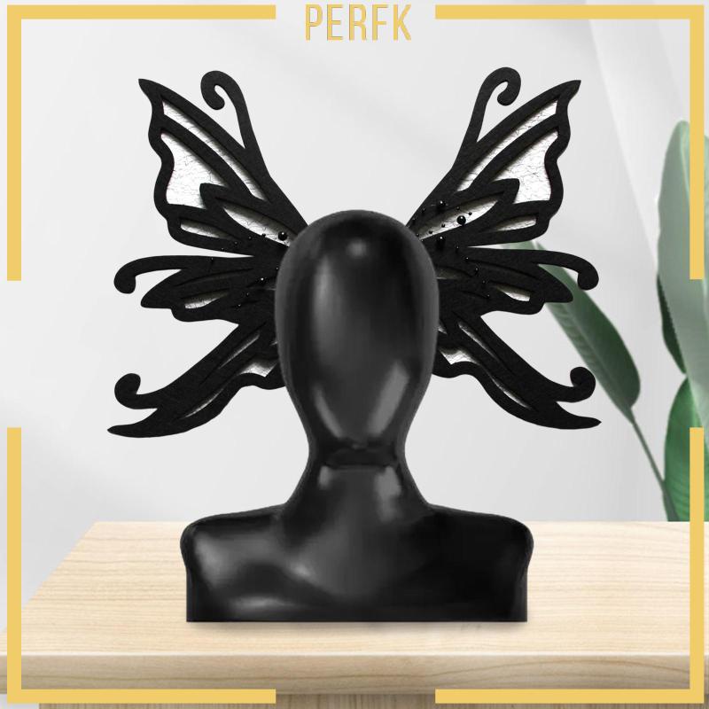 Kẹp Tóc Hình Bướm Phong Cách Gothic