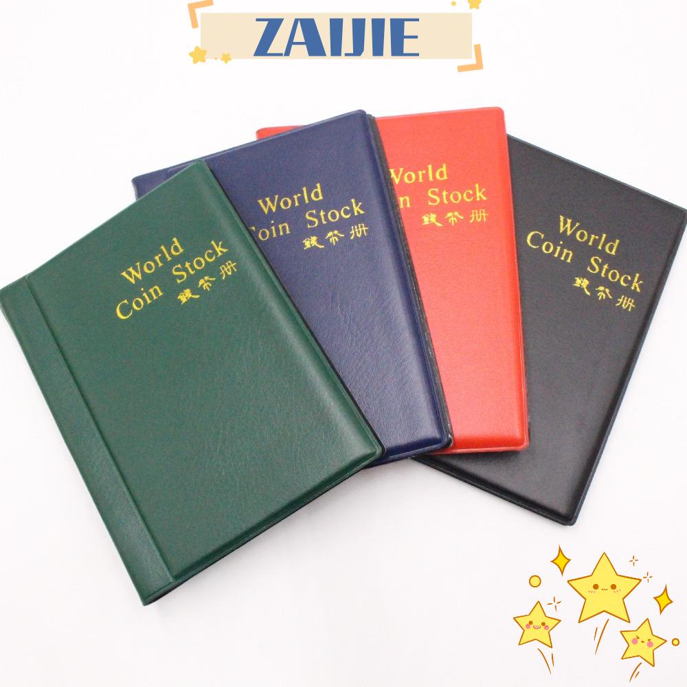 ZAIJIE24 Album Đựng Tiền Xu Mini 120 Ngăn Bằng Nhựa Gọn Nhẹ Cho Bộ Sưu Tập Penny