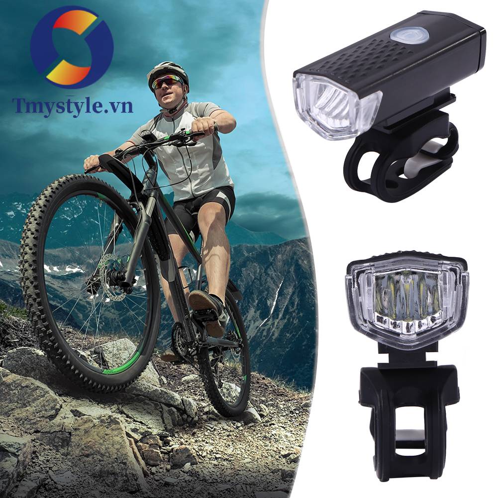 Đèn Pha ABS Siêu Sáng Có Thể Sạc Lại Bằng Cổng USB Cho Xe Đạp Leo Núi