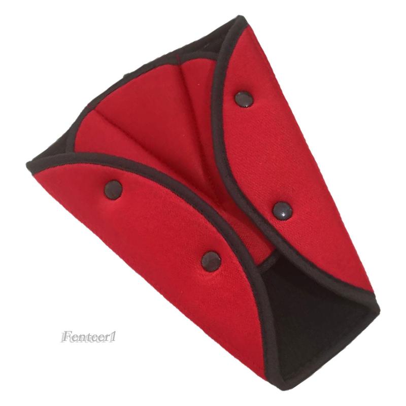 Vỏ Bọc Dây Đai An Toàn Xe Hơi Hình Tam Giác Màu Đỏ Dễ Điều Chỉnh Cho Bé