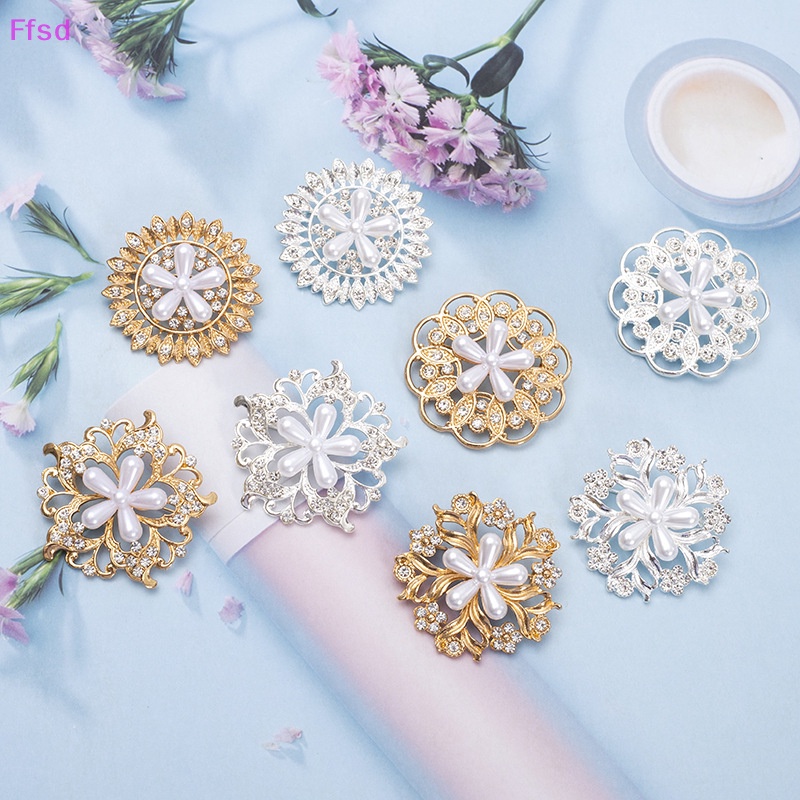 {Ffsd} Ghim Cài Áo Hợp Kim Hình Hoa Đính Đá Và Ngọc Trai Đơn Giản Sáng Tạo Thời Trang Phù Hợp Với Phụ Nữ * Bán Chạy