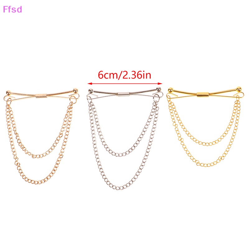 {Ffsd} Ghim Cài Áo Sơ Mi Dạng Chuỗi Xích Tua Rua Cá Tính Cao Cấp Thời Trang Cho Nam * Bán Chạy