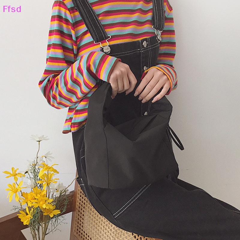 {Ffsd} Túi Xách Đeo Dưới Cánh Tay Cỡ Lớn Bằng Polyester Có Khóa Nam Châm Đơn Giản Thời Trang Mùa Xuân Dành Cho Nữ Bán Chạy * Hàng Ngày