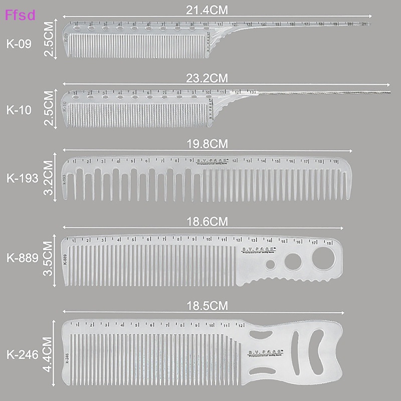 1 Lược Chải Tạo Kiểu Tóc Laser Trong Suốt Chuyên Dụng Cho Salon