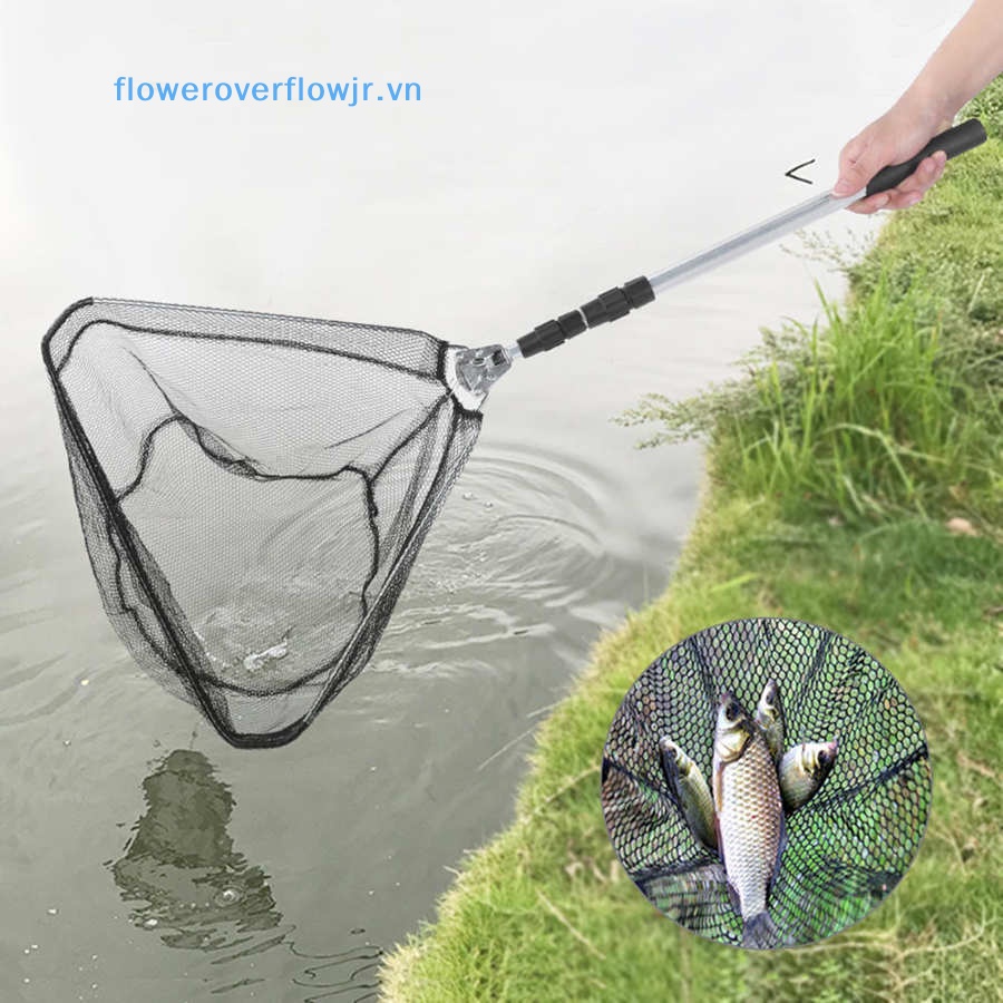 Lưới Bắt Cá Bằng Hợp Kim Nhôm 150CM Có Thể Gấp Gọn Tiện Dụng
