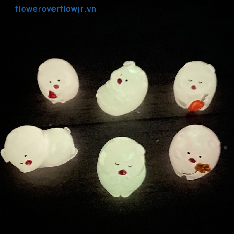 1 Tượng Heo Con Bằng Nhựa Phát Quang Trang Trí Giáng Sinh