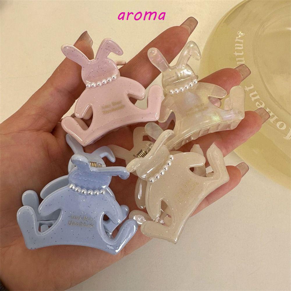 AROMA Kẹp Tóc Hình Tai Thỏ Dễ Thương Cho Nữ