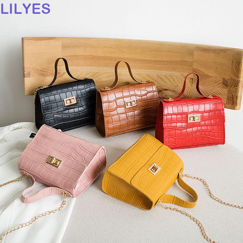 LILYES Túi Đeo Chéo Da PU Thời Trang Hàn Cho Nữ