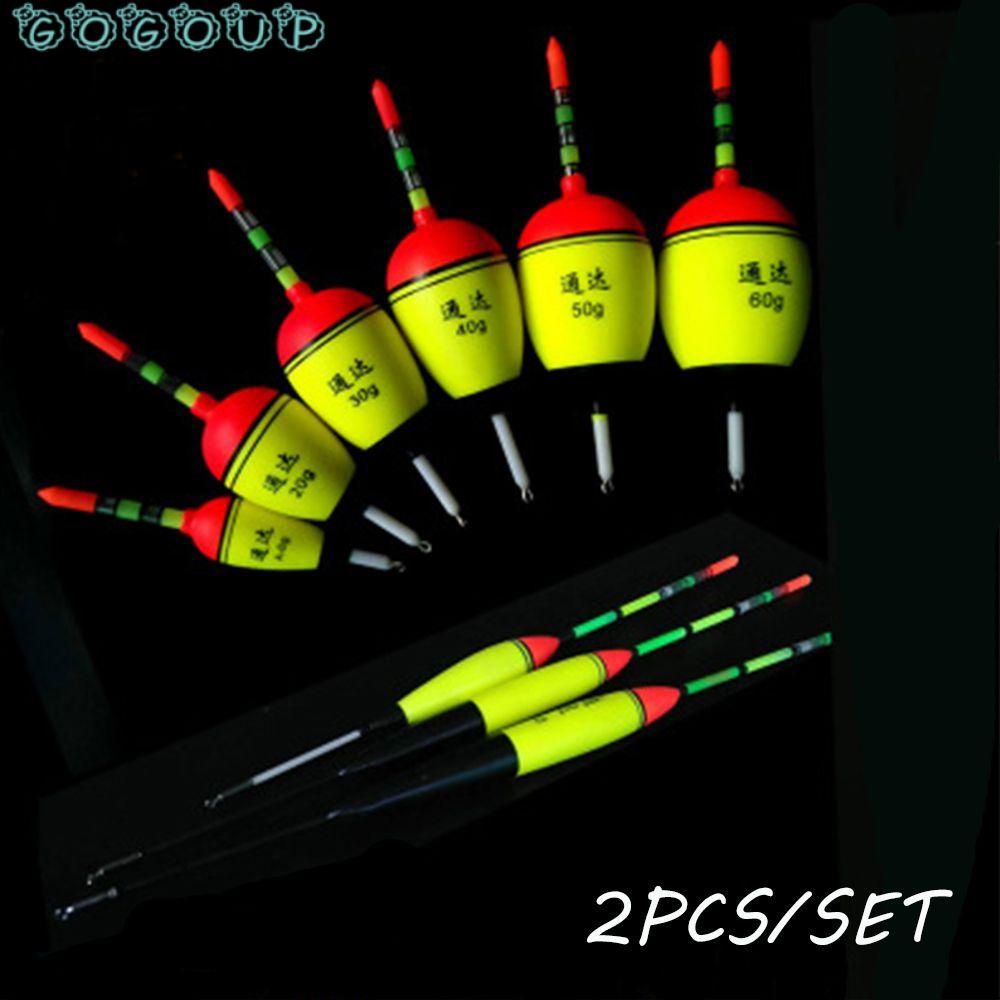 GOGOUP Phao Nổi Câu Cá Phát Sáng Ban Đêm Bằng Nhựa Mới