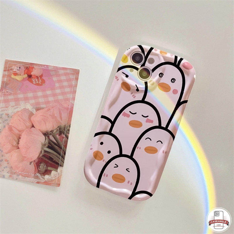 Ốp Điện Thoại Mềm Hình Vịt / Ếch 3D Cho Oppo A15 A7 A96 A17 A1K A95 A16 A57 A9 A77S A54 A74 A17K A5s A77 A55 A16s A76 A12 A31 A3s A5 A53 2020 A52 A15s