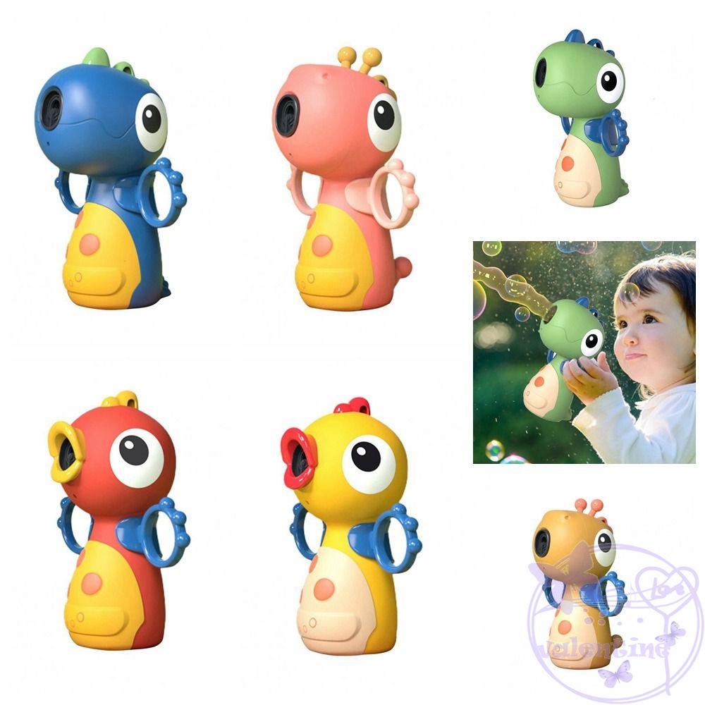 AVALENTINE Đồ Chơi Thổi Bong Bóng Xà Phòng Tự Động Hình Khủng Long Bằng Nhựa Dễ Thương Cho Bé