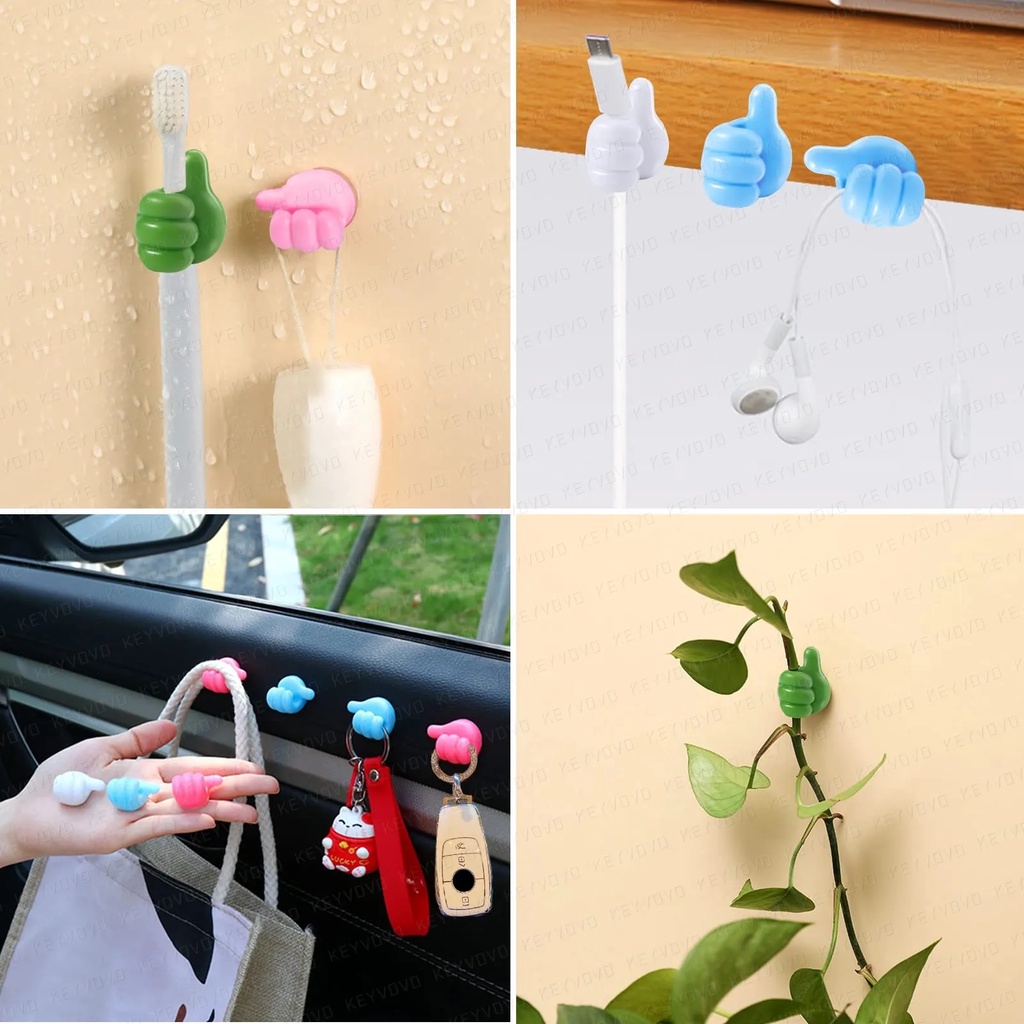 [Featured] Tự Dính / Móc Cố Định Dây Cáp / Móc Treo Dây Cáp Tai Nghe Bằng Silicone