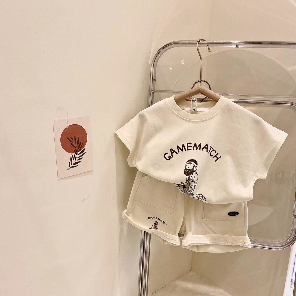 Set Đồ Thể Thao Thiết Kế Mới Năng Động Thời Trang Mùa Hè Dành Cho Bé Trai