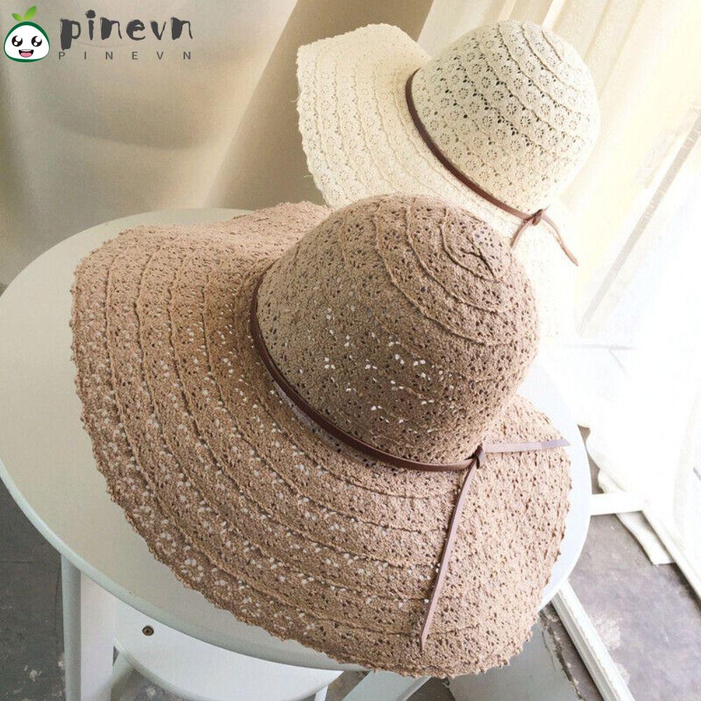PINEVN Mũ Cói Rộng Vành Thời Trang Hè Xinh Xắn Cho Nữ