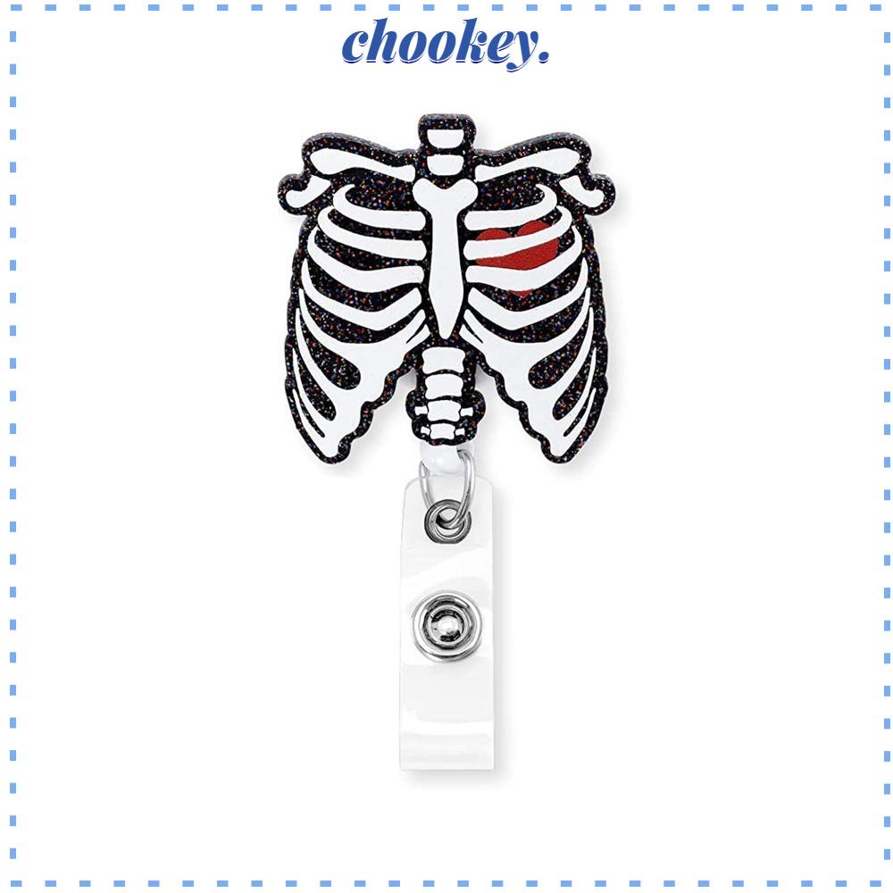 CHOOKEY Cuộn Dây Móc Chìa Khóa Bằng Acrylic Có Thể Thu Gọn Tiện Dụng Cho Văn Phòng