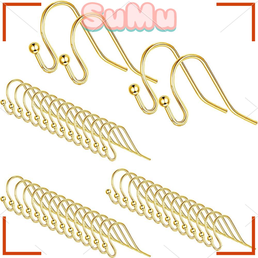 SUMU Hypo - Dụng Cụ Làm Bông Tai Dạng Móc Hình Móc Câu Cá Màu Vàng Kim Không Gây Dị Ứng Cho Nữ