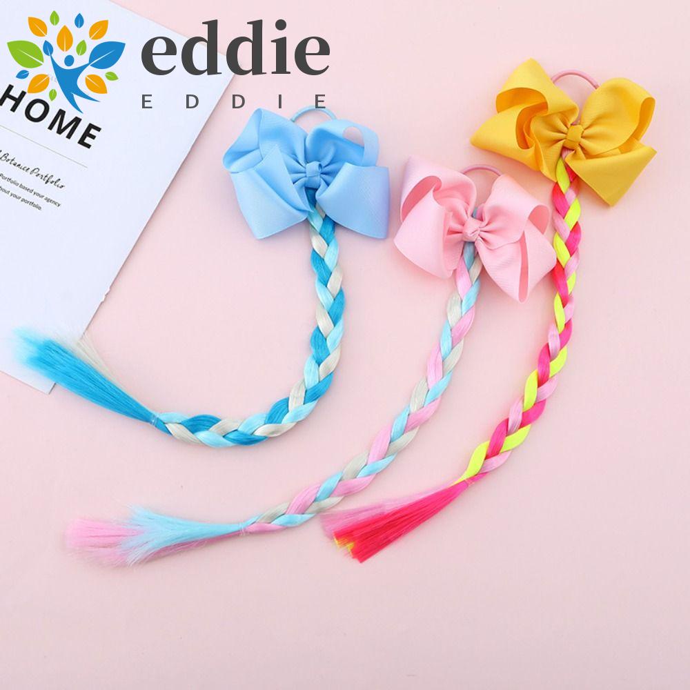 26EDIE Tóc Giả Đuôi Ngựa Bện Dài Màu Hồng Tự Nhiên Hoạt Hình Chất Lượng Cao Làm Phụ Kiện Chụp Ảnh Cho Bé Gái