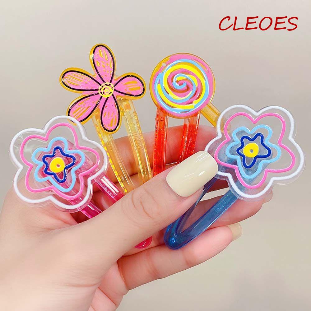 CLEOES Kẹp Tóc Nhỏ Hình Kẹo Mút Dễ Thương Thời Trang Xuân Hè Cho Nữ