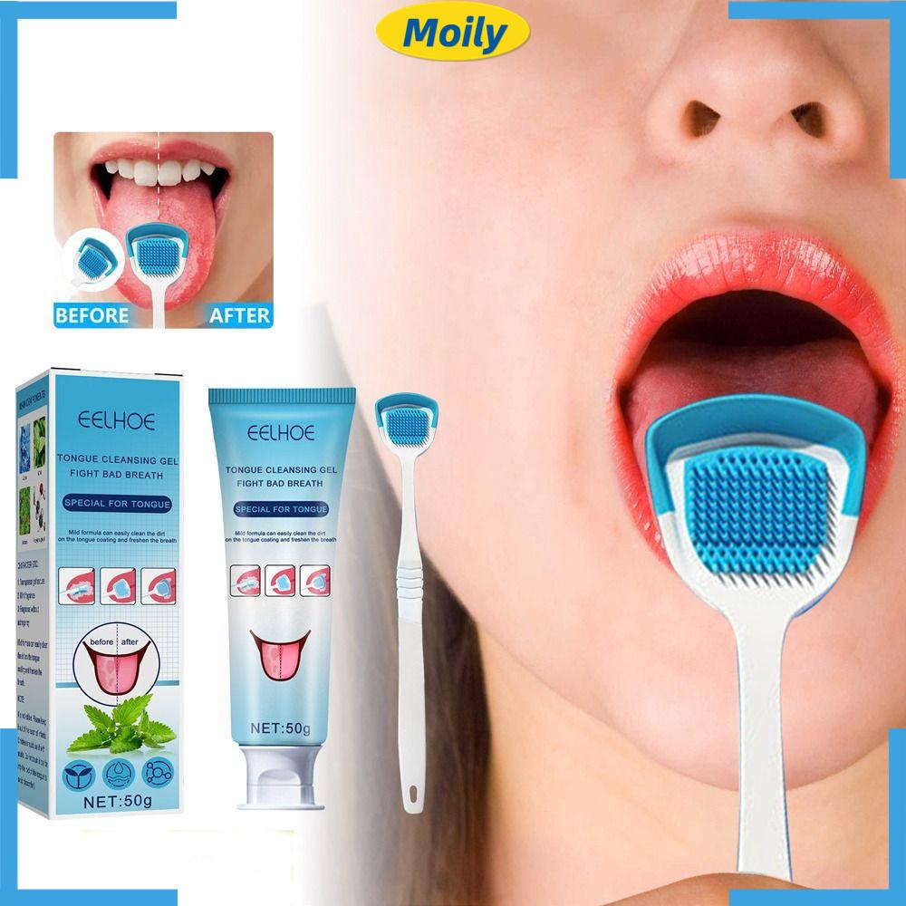 MOILYVN Bộ Gel Vệ Sinh Lưỡi Nhẹ Nhàng Tiện Dụng