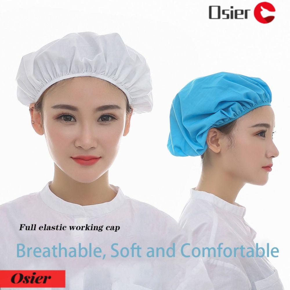 OSIER1 Mũ Đầu Bếp Bằng Vải Cotton Thoáng Khí Chống Khói Bụi Dùng Trong Khách Sạn / Dịch Vụ Thực Phẩm