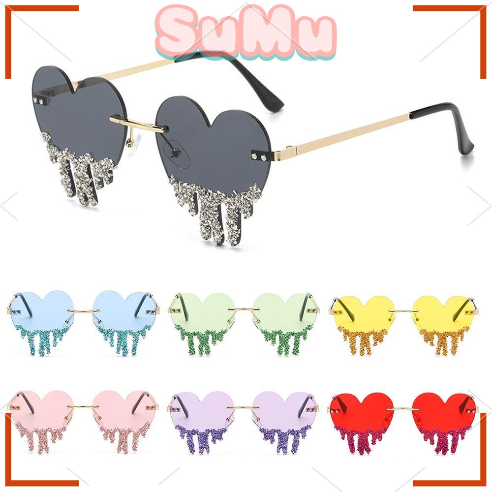 SUMU Kính Mát Nữ Gọng Trái Tim Thời Trang