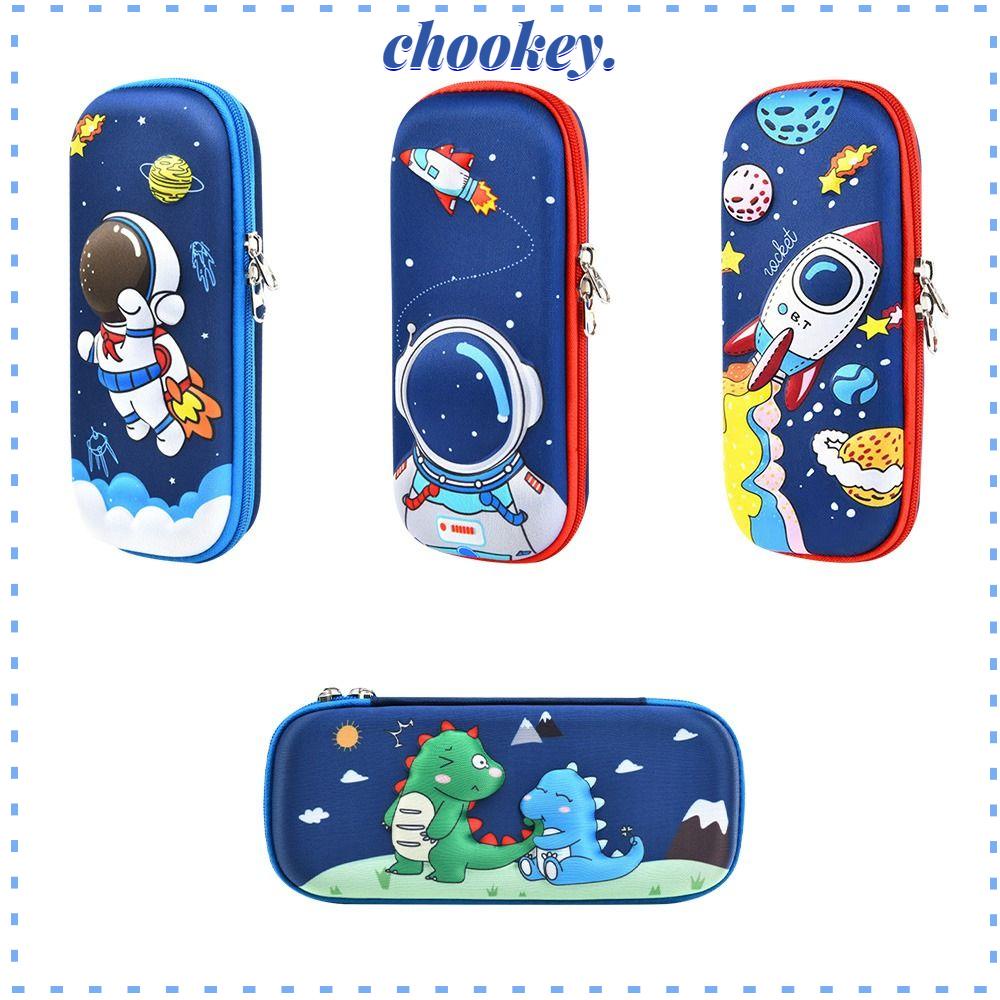 CHOOKEY Hộp Đựng Bút Đa Năng Họa Tiết Hoạt Hình 3D Xinh Xắn