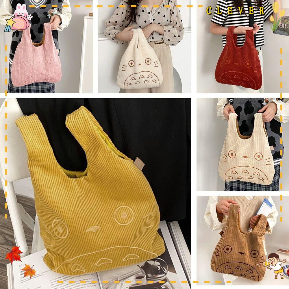 CLEVER Ví Vải Nhung Cotton Họa Tiết Hoạt Hình Totoro Cho Nữ