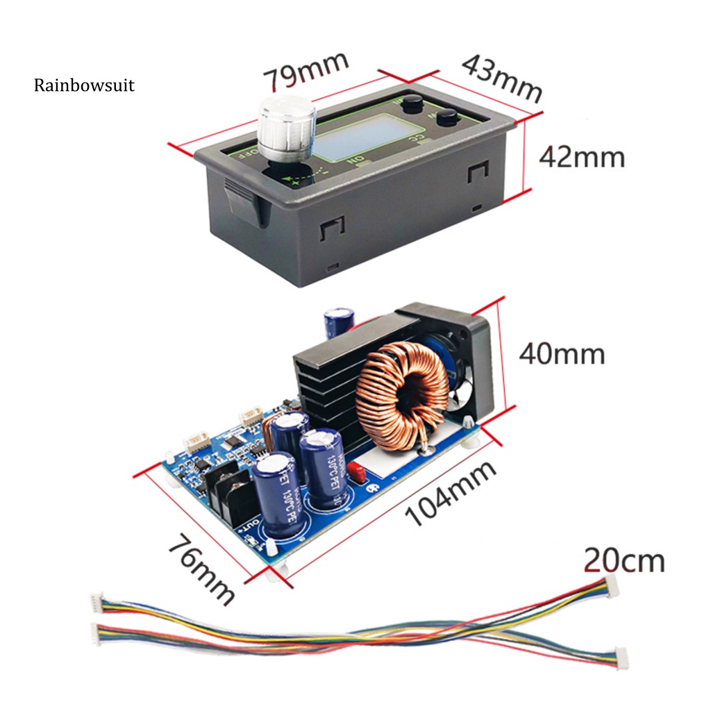 Mô Đun Cung Cấp Nguồn Điện Màn Hình LCD 50V 20A Có Thể Điều Chỉnh Nhiều Hệ Thống Bảo Vệ
