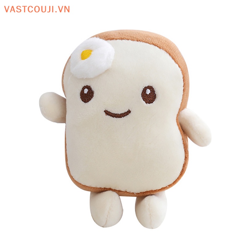 1 Móc Khóa Hình Bánh Mì Nhồi Bông Đáng Yêu 12cm