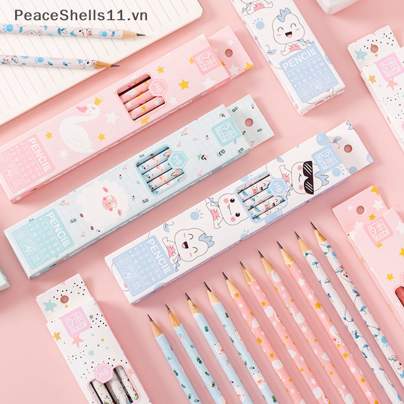 Set 10 Bút Chì Vẽ HB Họa Tiết Hoạt Hình Dễ Thương Dành Cho Học Sinh