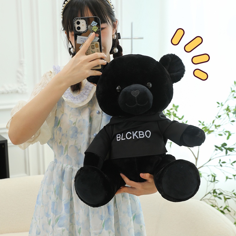 Gấu Bông Teddy Màu Đen Dễ Thương Dùng Làm Quà Tặng Cho Bé