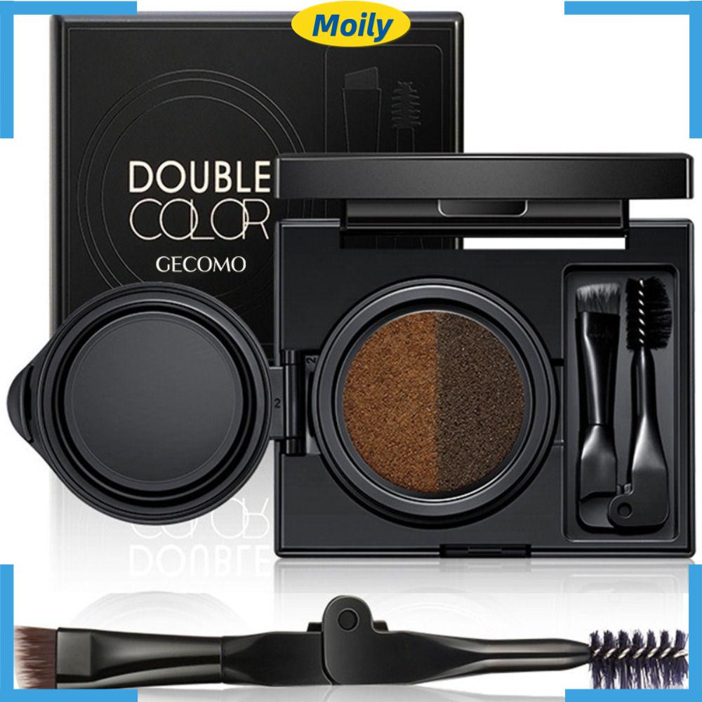 MOILYVN Bút Kẻ Mày Lâu Trôi Chống Thấm Nước Màu Xám Kèm Cọ Tiện Dụng Cho Nữ