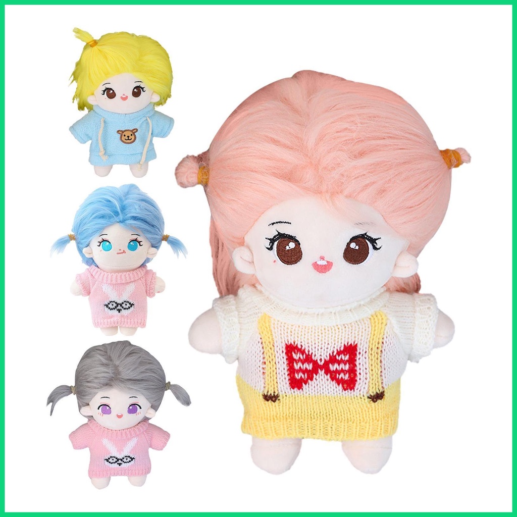 Búp Bê Nhồi Bông Cotton Mềm Mại Co Giãn Không Biến Dạng Mặc Trang Phục Ngọt Ngào Cho Bé Gái