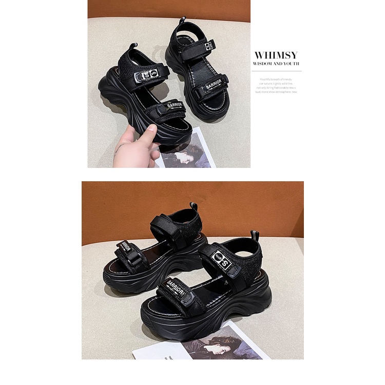 Xăng đan Thể Thao Đế Dày Quai Ruy Băng Mới Dành Cho Nữ