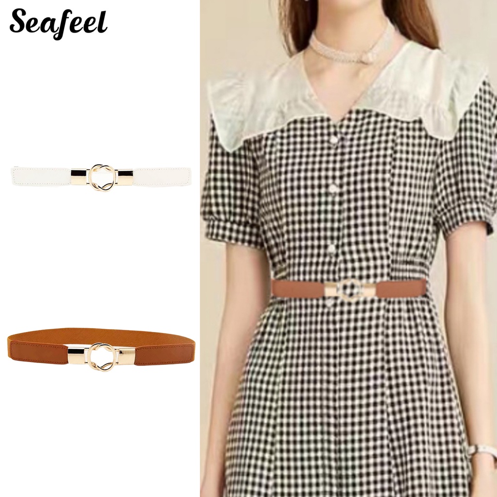 Thắt Lưng Hai Khóa Nhẫn Đôi Co Giãn Tháo Lắp Nhanh Tinh Tế Không Cần Khoan Lỗ Thích Hợp Sử Dụng Hàng Ngày