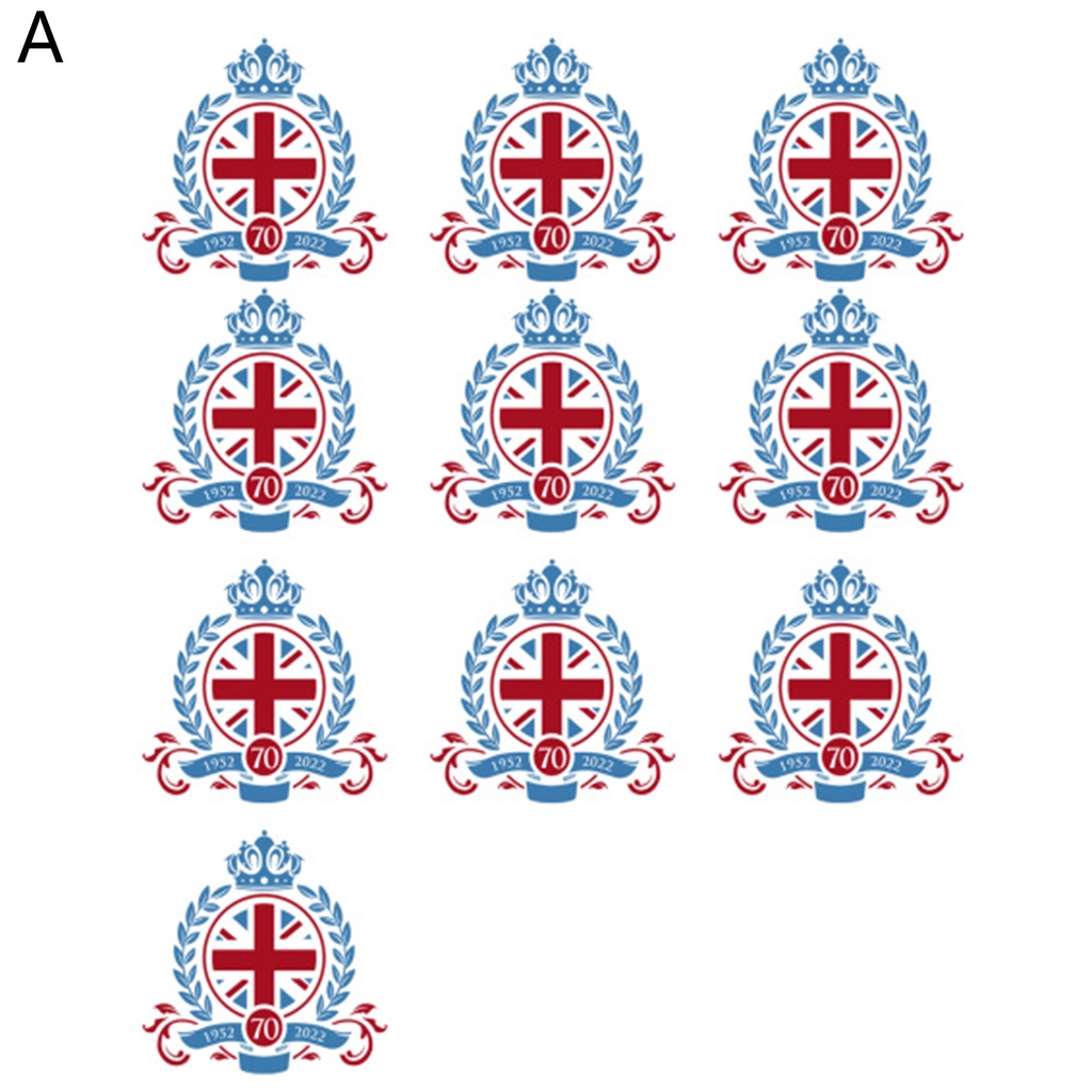Set 10 Miếng Dán Trang Trí Sinh Nhật 70th Bằng PVC In Chữ Remembrance Thoải Mái