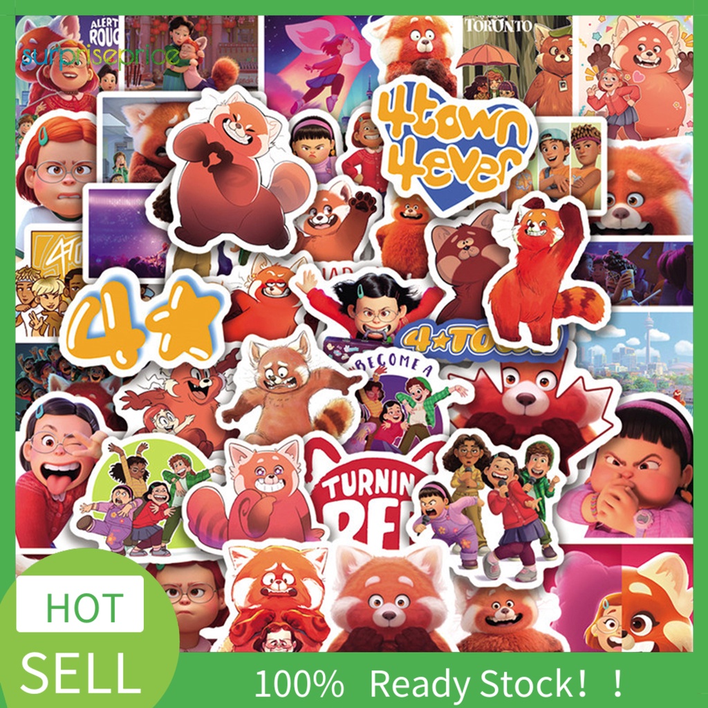 Set 50 Miếng Dán PVC Tự Dính Họa Tiết Hoạt Hình Trang Trí Sổ Tay