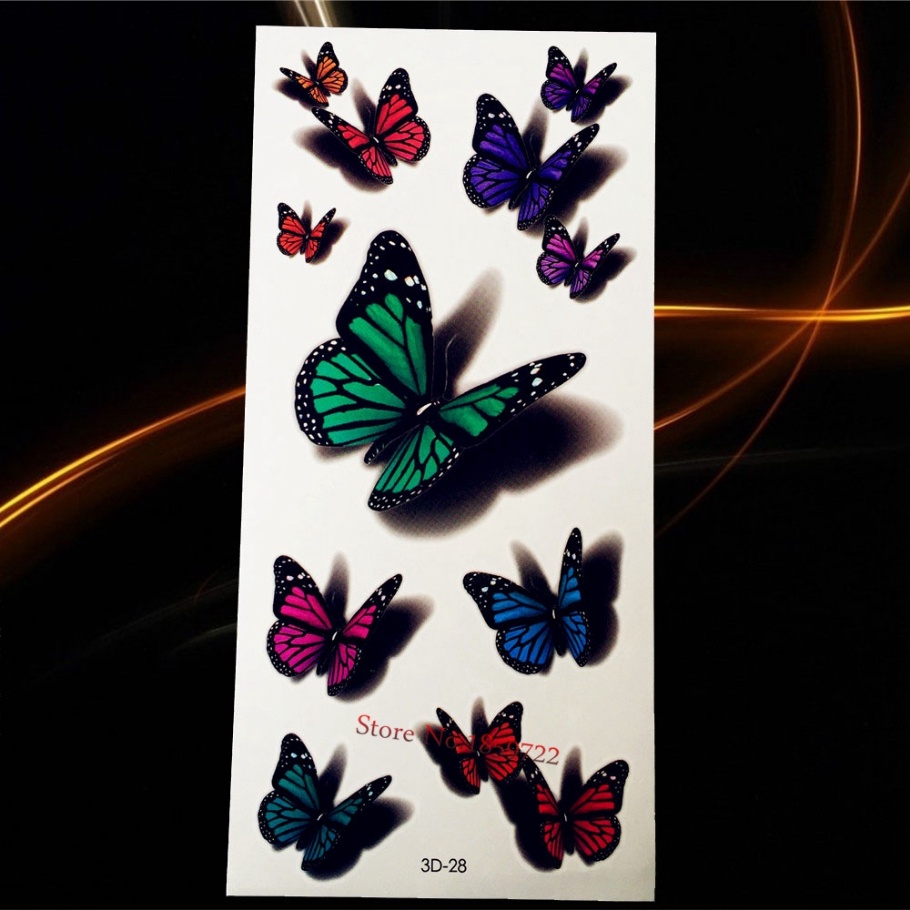 1 Miếng Dán Hình Xăm 3D Hình Bọ Cạp 19 * 9cm Cho Selfie H3D-14