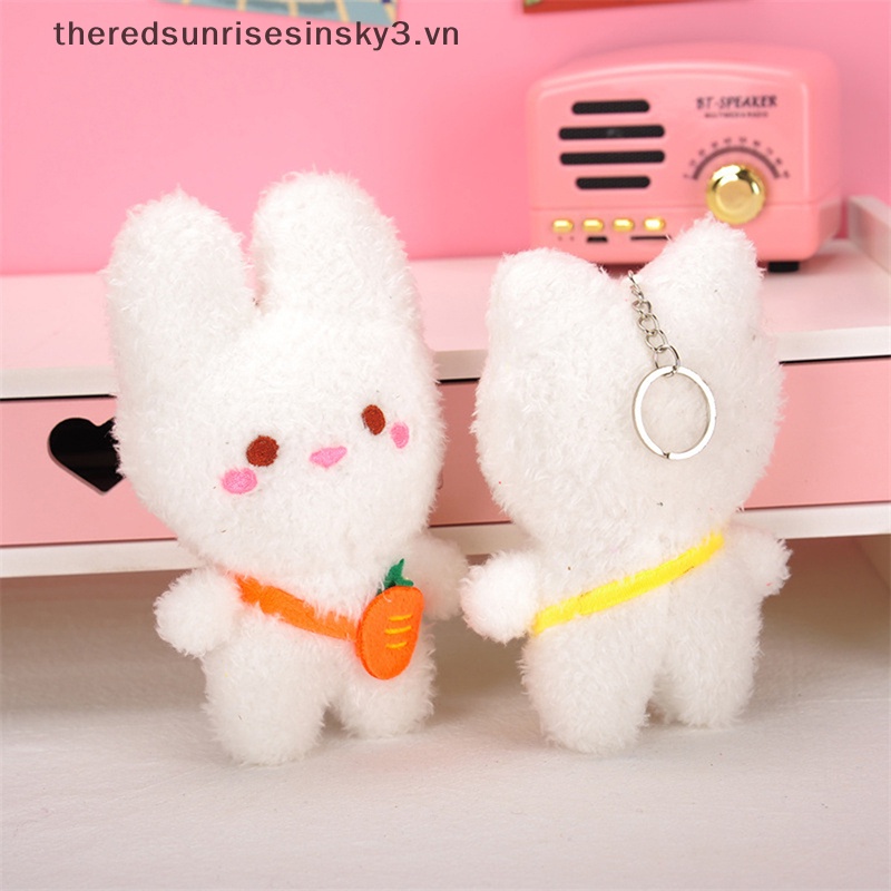 Móc Khóa Hình Thỏ Nhồi Bông 15cm Đáng Yêu Dành Cho Bé Gái