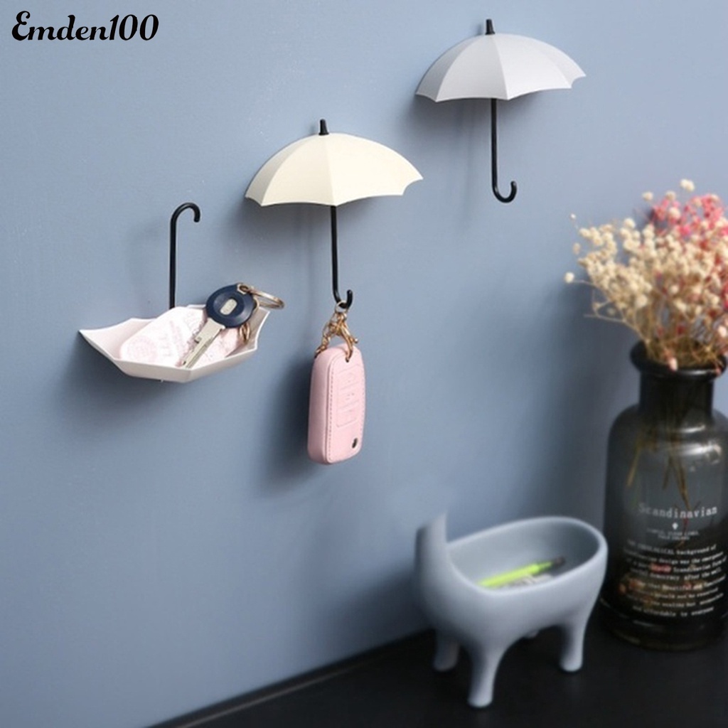 Bộ 3 Giá Đỡ Chìa Khóa Treo Tường Bằng ABS Thân Thiện Với Môi Trường