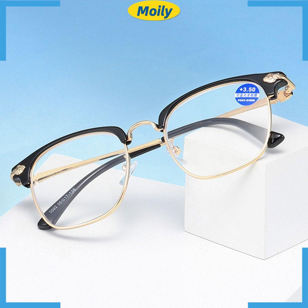 MOILYVN Kính Đọc Sách Chống Ánh Sáng Xanh Phong Cách Cổ Điển Cho Nam Và Nữ