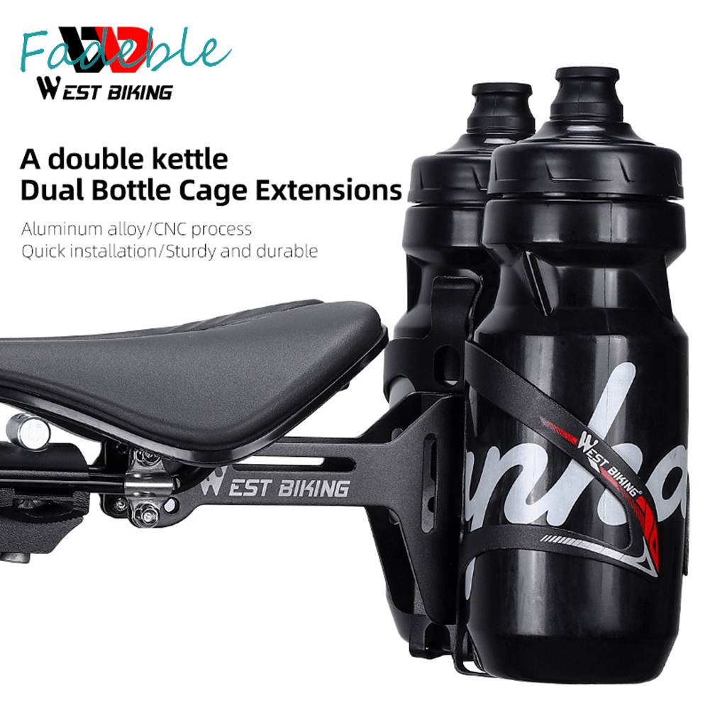 Giá Đỡ Bình Nước Nối Dài Bằng Hợp Kim Nhôm Gắn Yên Xe Đạp Tiện Lợi