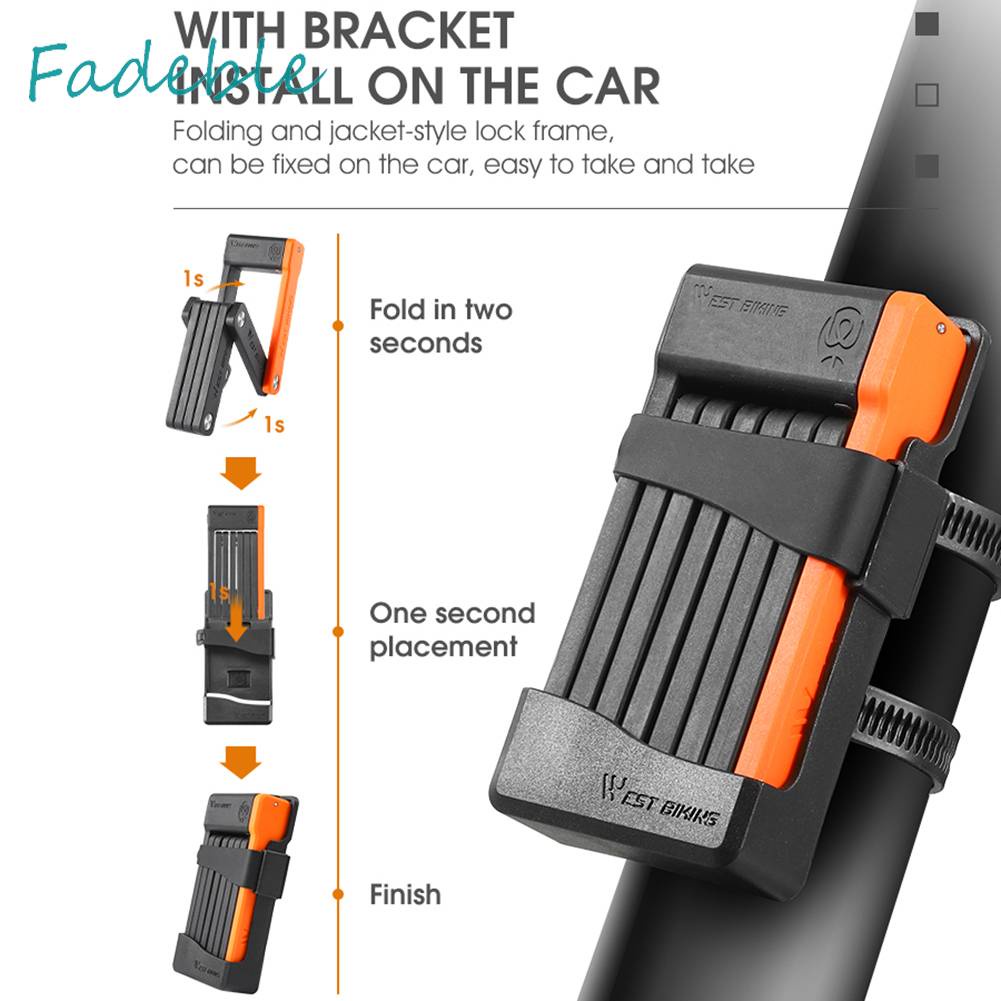 Dây Xích Khóa Xe Đạp MTB Có Thể Gập Lại Tiện Dụng