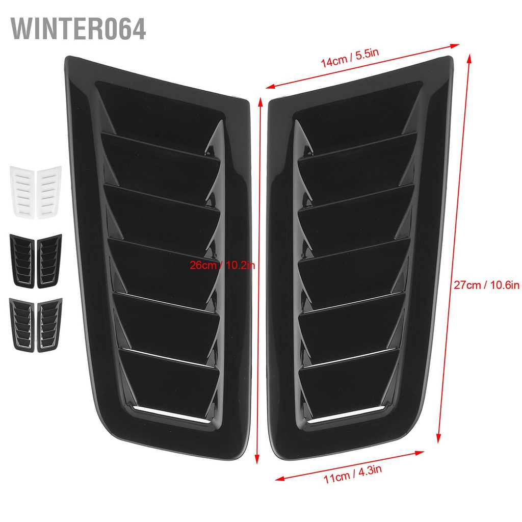 Winter064 2 Cái Đa Năng Bonnet Lỗ Thông Khí Động Cơ Hood Phụ Tùng Ngoại Thất Ô Tô Cho Focus RS MK2 Phong Cách